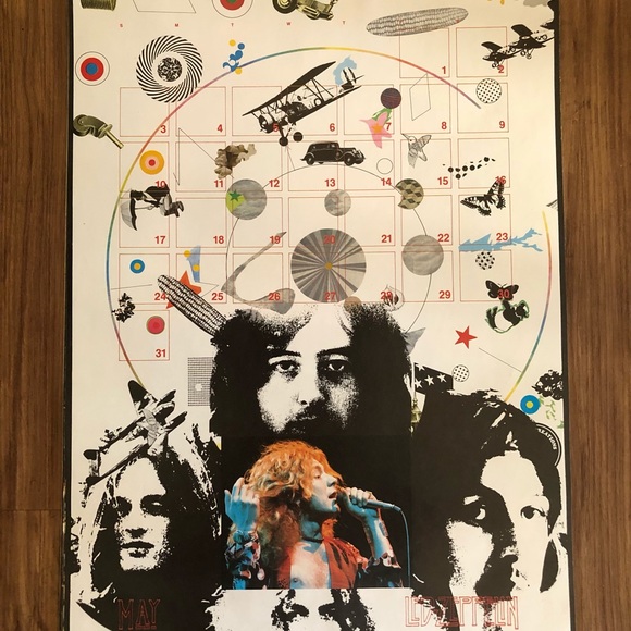 Vintage 1987 Led Zeppelin Calendar - Picture 8 of 16